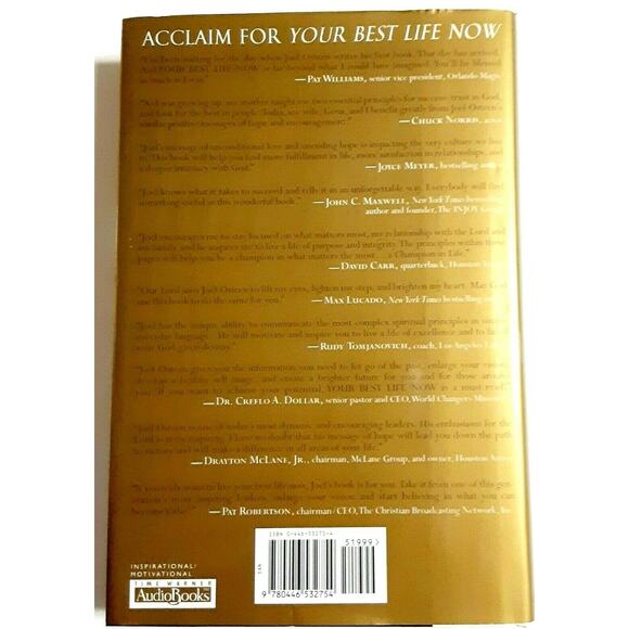 Your Best Life Now 7 Steps Living Full Potential Book Joel Your Destiny Osteen - Picture 2 of 7